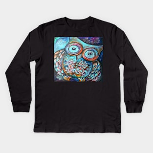 Owl Magic Art Kids Long Sleeve T-Shirt